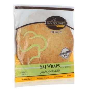 Pain Gourmet Freshly Baked Homemade Saj Wraps With Thyme, 160 g